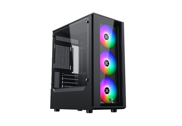 Case Xigmatek MYX 3F (Matx, 3 fan RGB, Đen)_EN49118